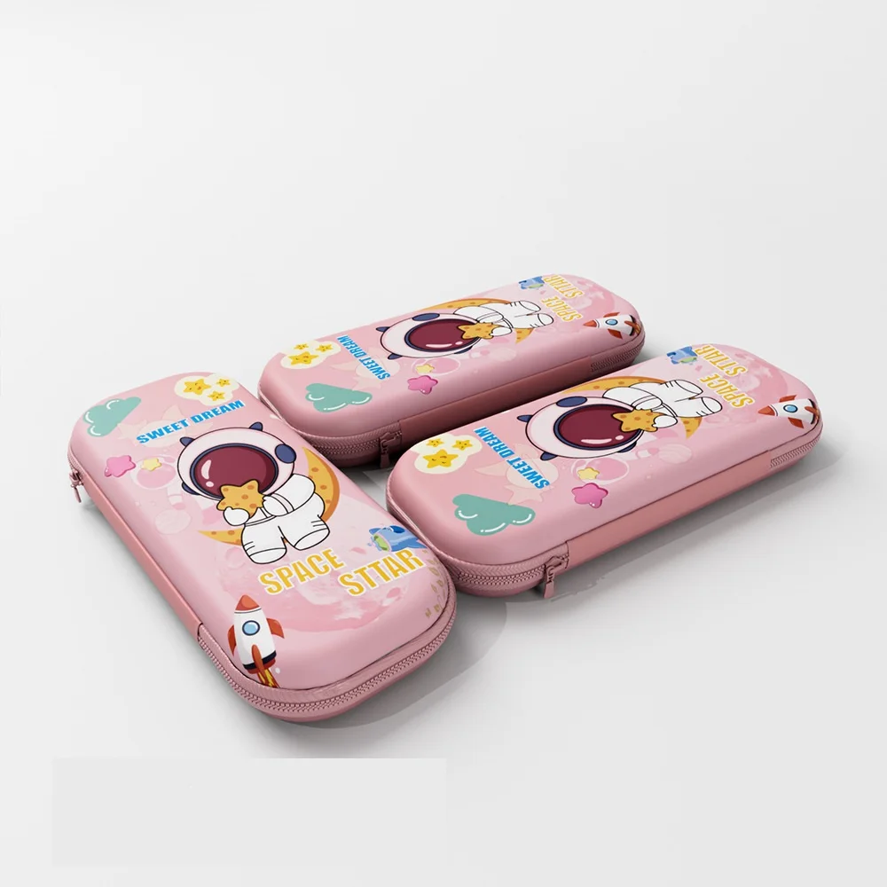 Factory offered cartoon eva 3d pencil case printed logo pen box for child