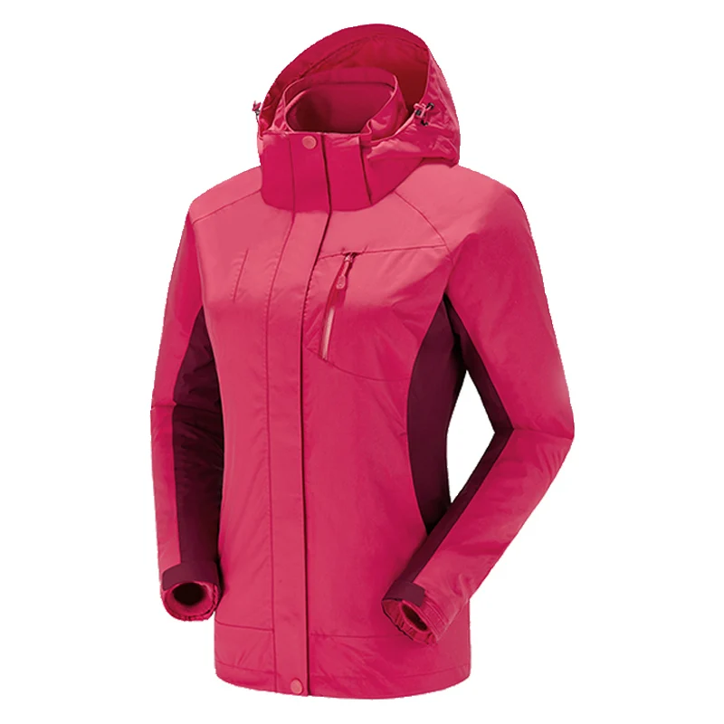 
3 in 1 windproof breathable good quality new Style hot fashionable outdoor ski thick waterproof women hiking jacket 