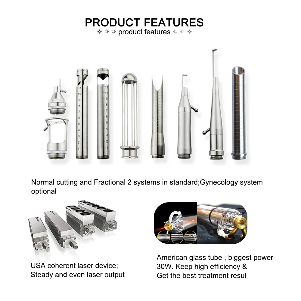 Fractional Laser Vagina Tightening Acne Scar Treatment Co2 Fractional Laser Beauty Device Vaginal Rejuvenation Laser Machine