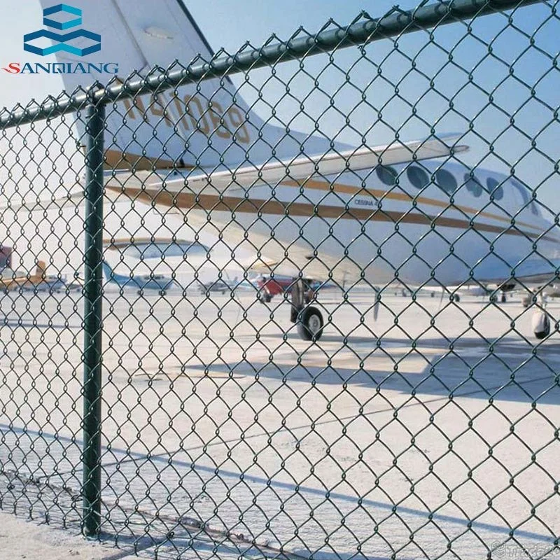 10 Gauge 5 Foot Cyclone Wire Mesh Fence 8FT Security Prison Fence Chain Link Fence Top with Barbed Wire