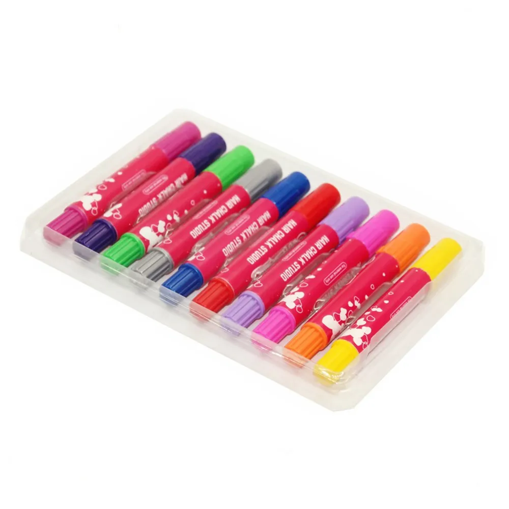 Custom Classic temporary disposable washable festival costume play 10 color hair chalk set for girls gift