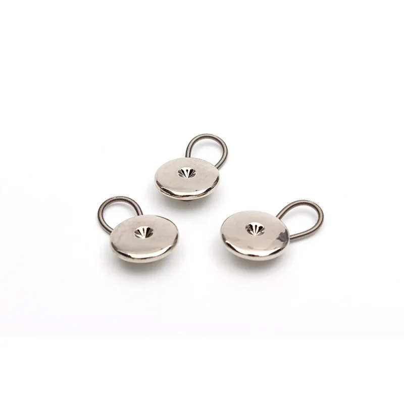 TOPFENG Set of three Custom Collar spring button Eco-friendly alloy spring buckle Jeans spring extension buckle