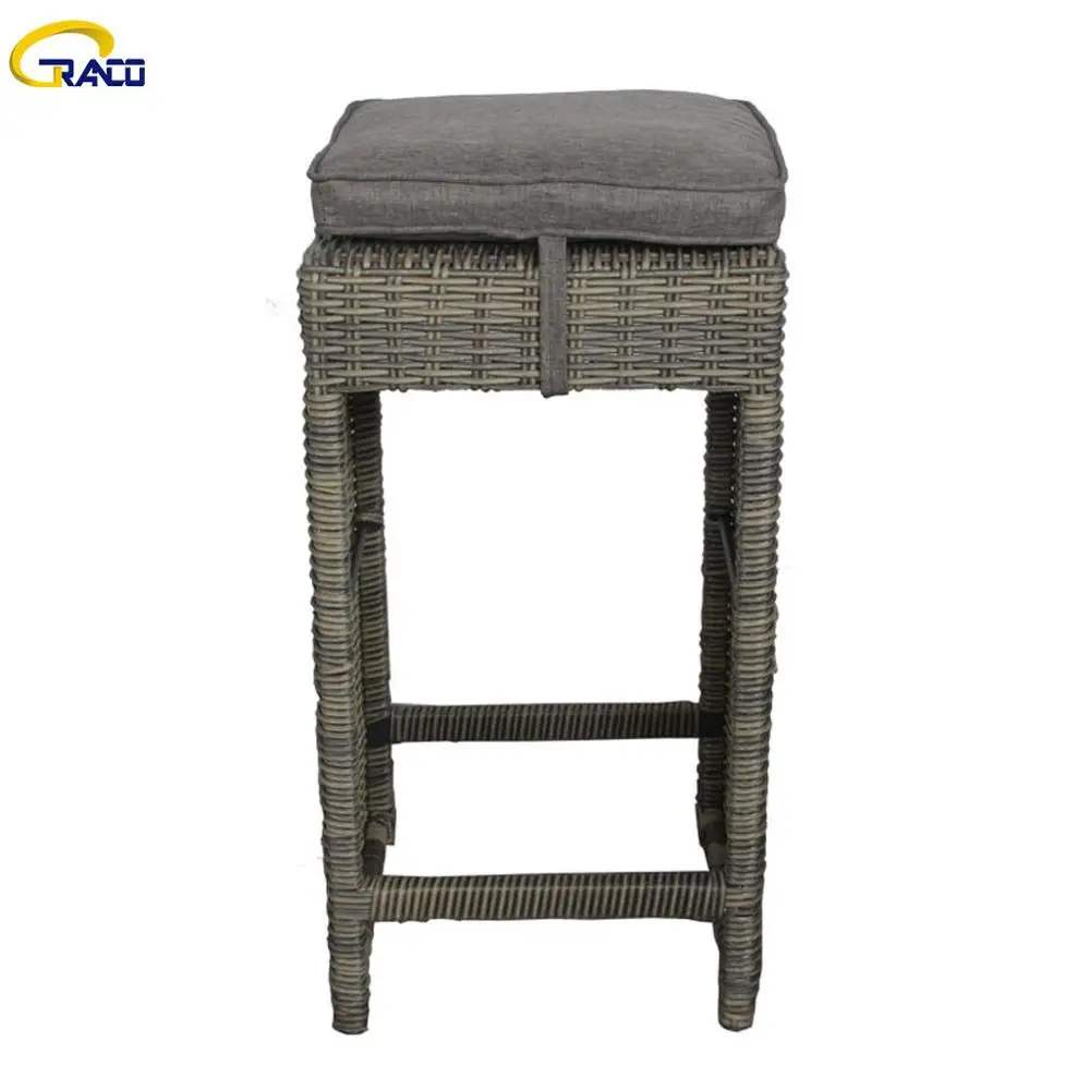 
New Style Outdoor Bar Stool Rattan Bar Furniture Counter Height Bar Stool 