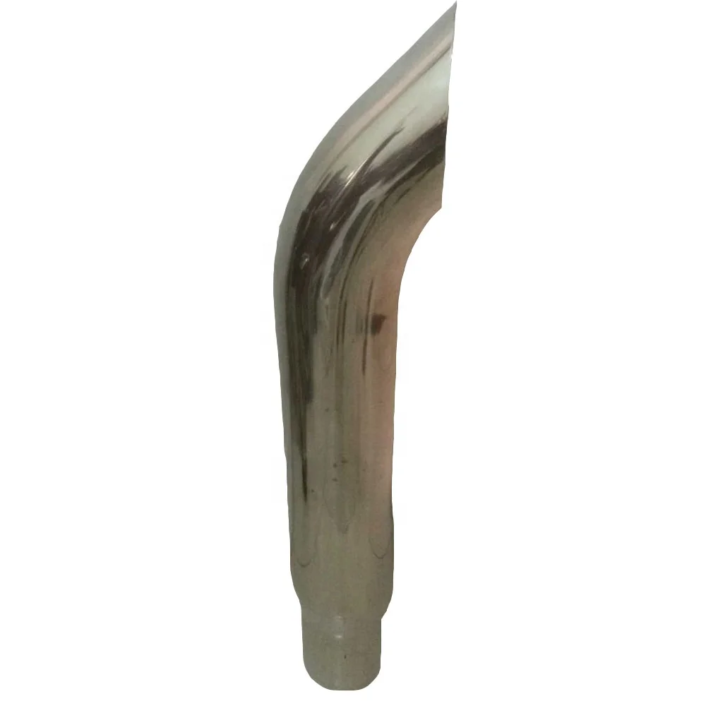 Stainless steel Cut Style Diesel Truck Exhaust Pipe Chrome Stack