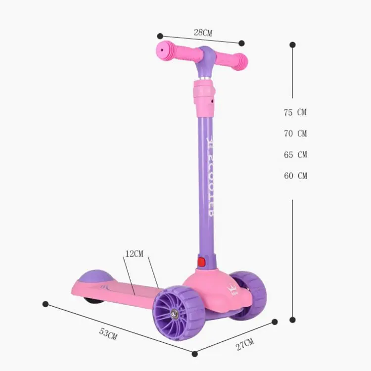 New Design 3 Wheel Scooter Removable Kids Scooter With Led Light Up