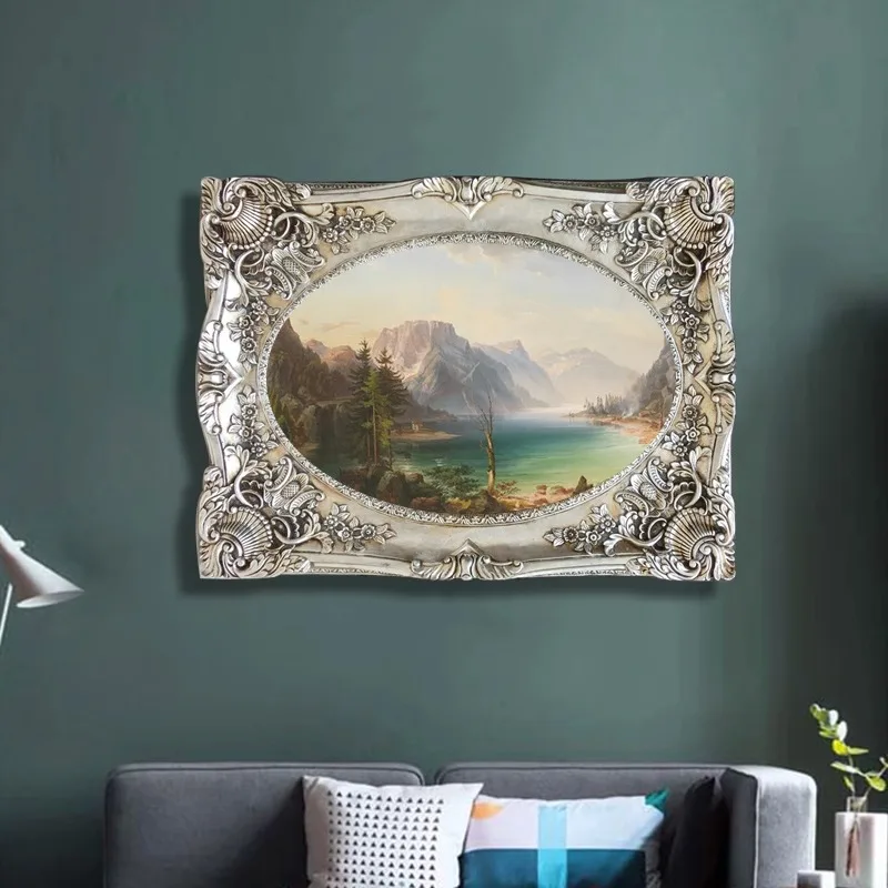 Antique Gold French Carved Resin Picture Frame Decorative Table Top Photo Art for Home Wall Decor