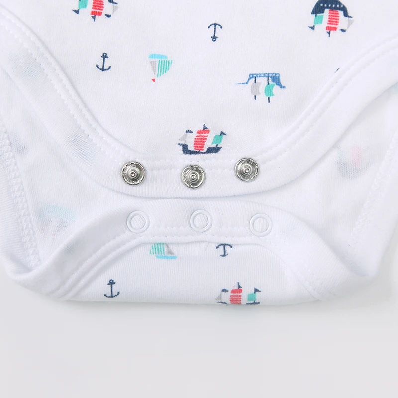 
2021 Factory direct hotsale newborn 100% cotton cute print summer baby clothing baby boys rompers clothes 