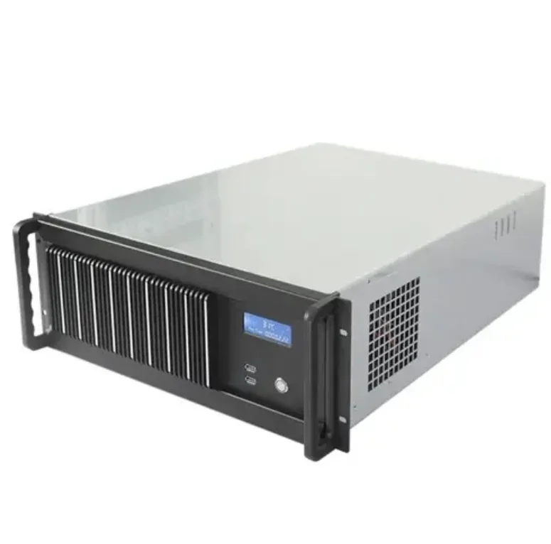 Popular 12GPU atx/eatx/eeb 4U server case led server chassis with display workstation for monitoring