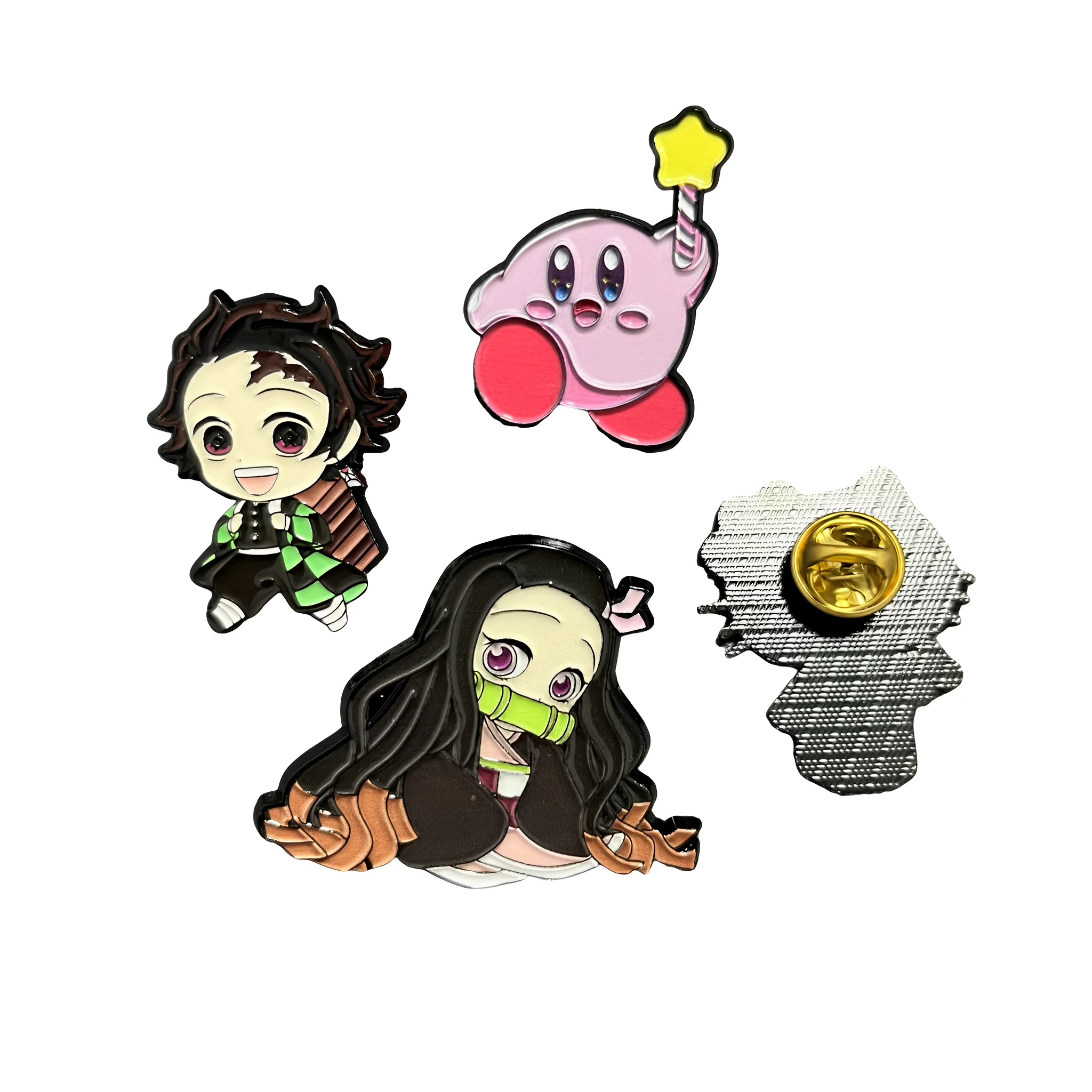 Enamel Pin Metal Crafts Gold Plated Clothing Hat Anime Metal Hard Enamel Pins Custom Lapel