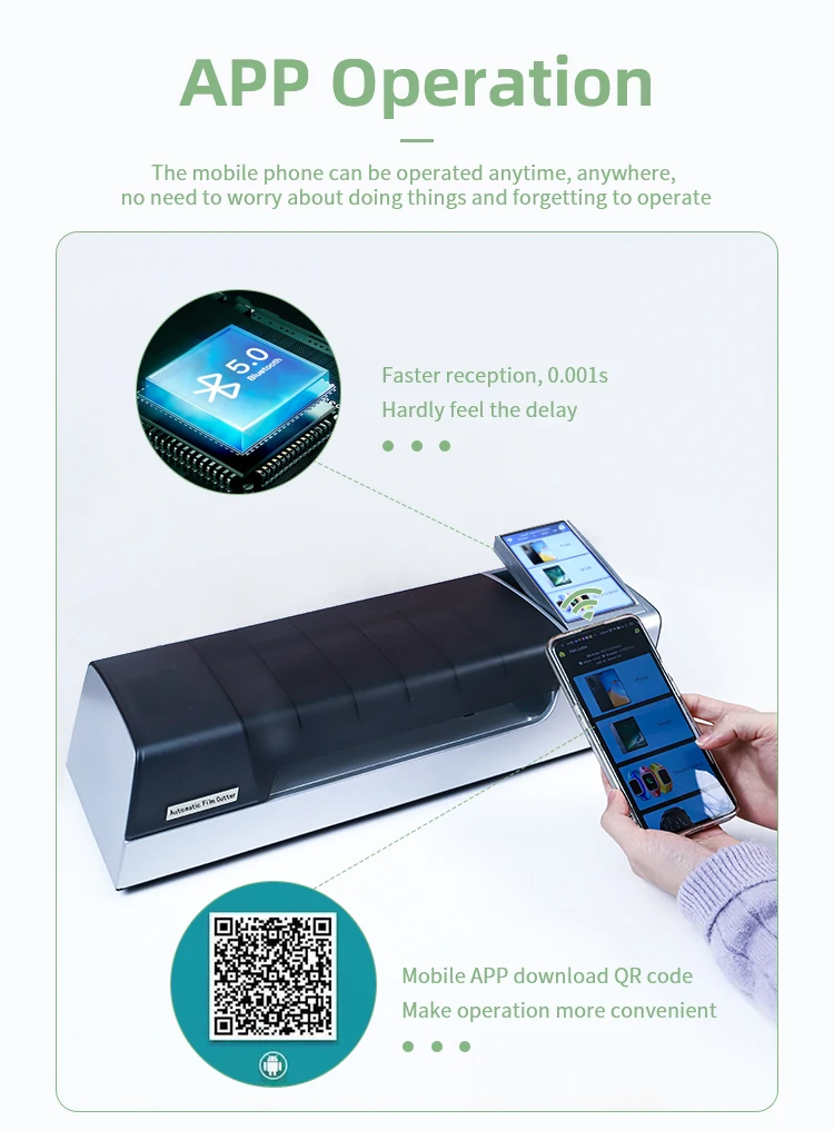 Smart Home Electronics Can CUT TPU PET TPH Universal Mobile Screen Protector Making Machine With app And Wifi Connection