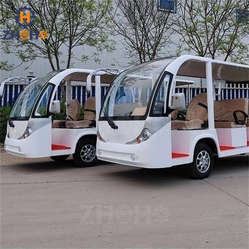 Low Price 11 Seater Electric Passenger Vehicles Shuttle Bus Speed Travel Sightseeing Car for Sale