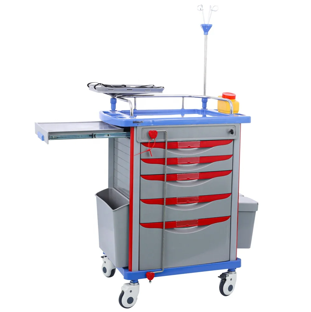 
TC4001B-2 China manufacture hospital emergency trolley medical crash cart 
