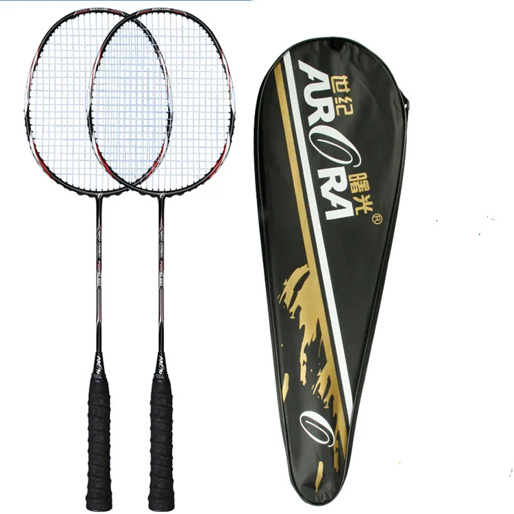 Wholesale carbon fiber badminton racket adults training and match rackets