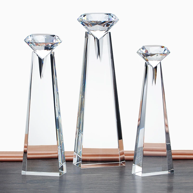 Diamond Crystal Trophy HIGH OPTICAL Crystal Award
