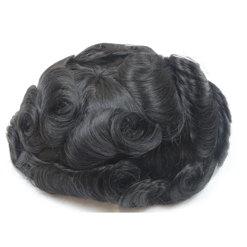 Оптовая продажа, популярный тренд, натуральные человеческие волосы, волнистый мужской парик