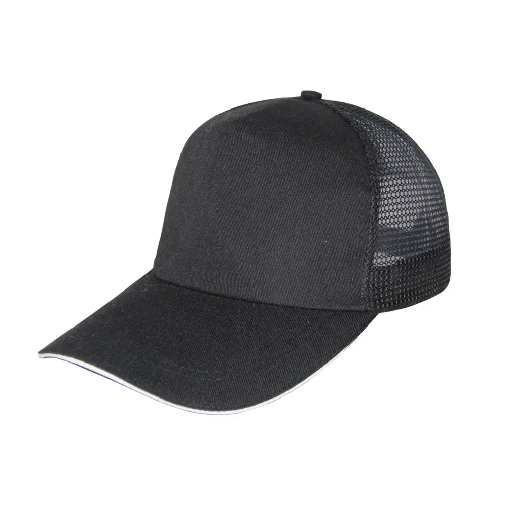 Wholesales Promotional 5 Panel Blank Mesh Baseball Cap Embroidery Sublimation Print Custom Logo Advertising Trucker Hat