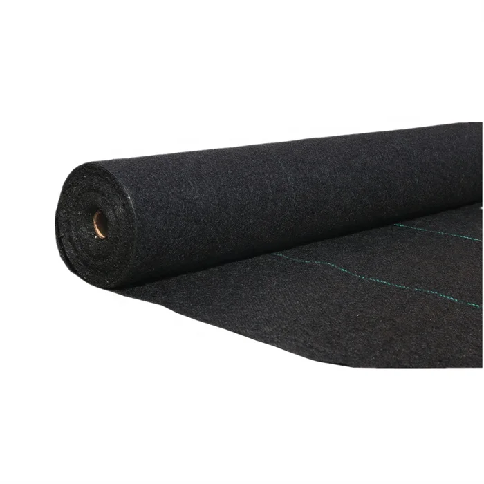 heavy duty black woven pp needle punched geotextile filter fabric for sofa and gardens, Woven Weed Restrictor Plus