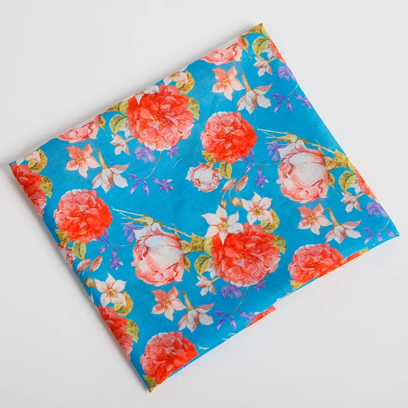 Wholesale 100% Cotton Poplin Digital Print Custom Print Fabric For Garment Dress household