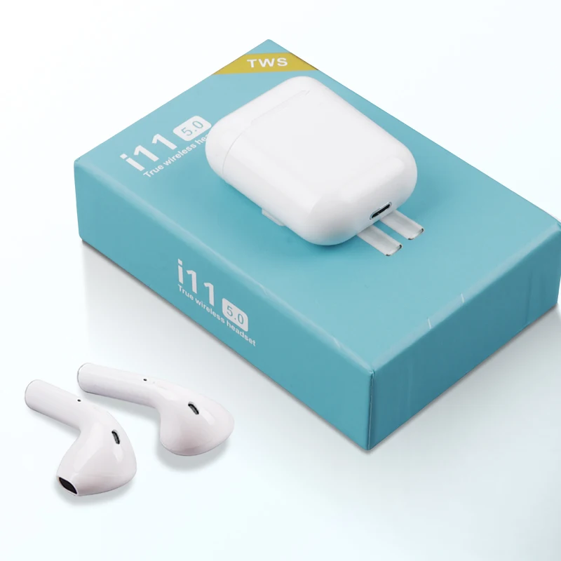  Лидер продаж Беспроводные стереонаушники Amazon TWS i11 V5.0 с выдвижным окном