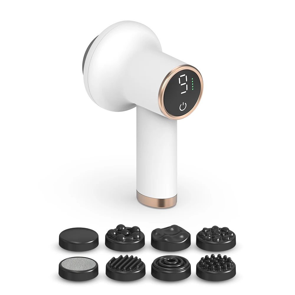 PL-681DC Mini Vibrating Portable Massager Gun Handheld Fat Burning Cellulite Body Massage Muscle Relaxing Belly Fat Massager