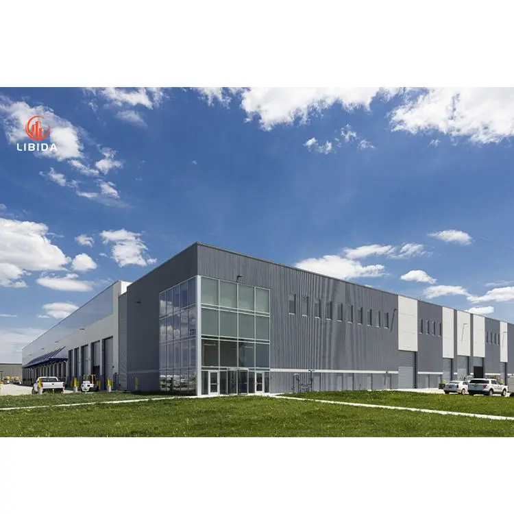 Free Drawing Plan High Quality Pre engineer Prefabricated Galvanized Steel Structural Storage Shed Building Warehouse