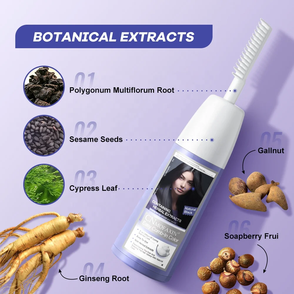 Hot sale semi-permanent hair dye cream with remover comb home hair hair color cream wholesale