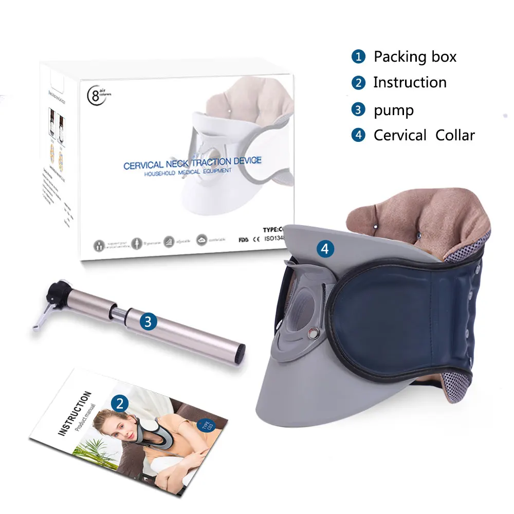 efficiently Supports Neck And Head Air Neck Traction For Neck Massager Pain Relief