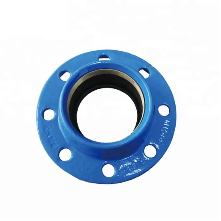 Round DI Flanged Adapter Ductile Iron Quick Flange Adaptor with PN10/16 for PE/PVC pipe