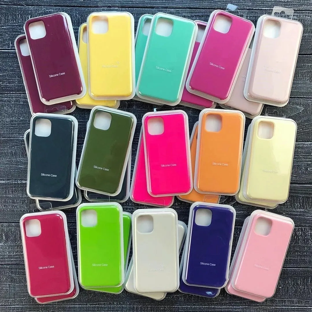 high quality silicon shockproof phone case for iphone 14 13 12 11 9 8 7 6 pro max phone case Silicone case