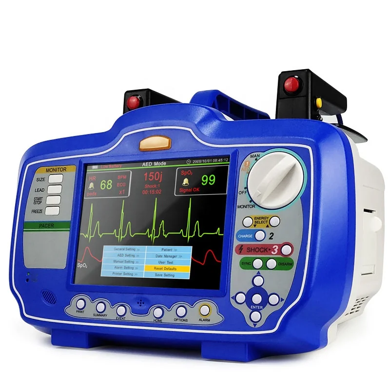 Одобренный CE портативный Бифазный дефибриллятор Defixpress и AED со встроенным принтером для стандартного шока постоянного тока