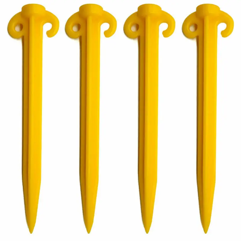 SUPA PEG TENT SAND PEGS POLYPROPYLENE HEAVY DUTY  Plastic Spike Hook Awning Camping Caravan Visual Marker
