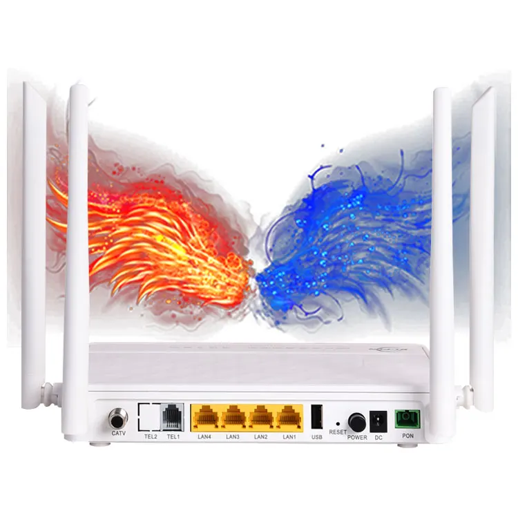 All In One Plus Wi-Fi Fiber Dual Frequency Epon Wifi Modem 5G Dual Band Gpon Xpon Onu Router