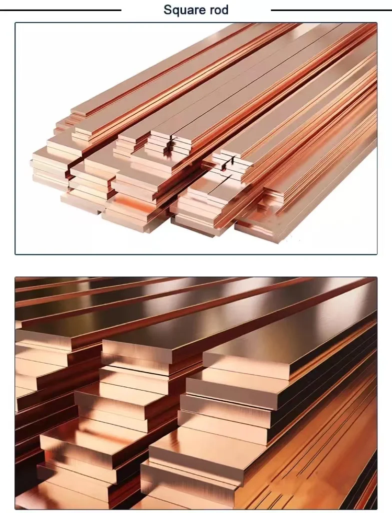 High quality C11000 C101 Dia 2-90mm round rod copper bar Hard Half-hard 99.9% Pure copper red copper