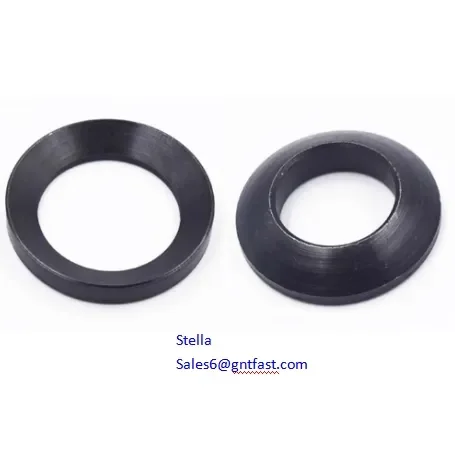 Carbon steel PTFE Coated carbon steel black spherical Washer GB850 DIN6319