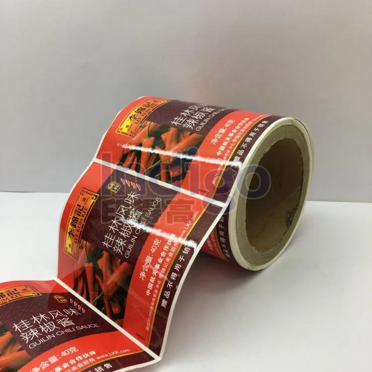 Customized Strong Adhesive  Waterproof Labels Glossy Varnishing Food Label For Soy Sauce