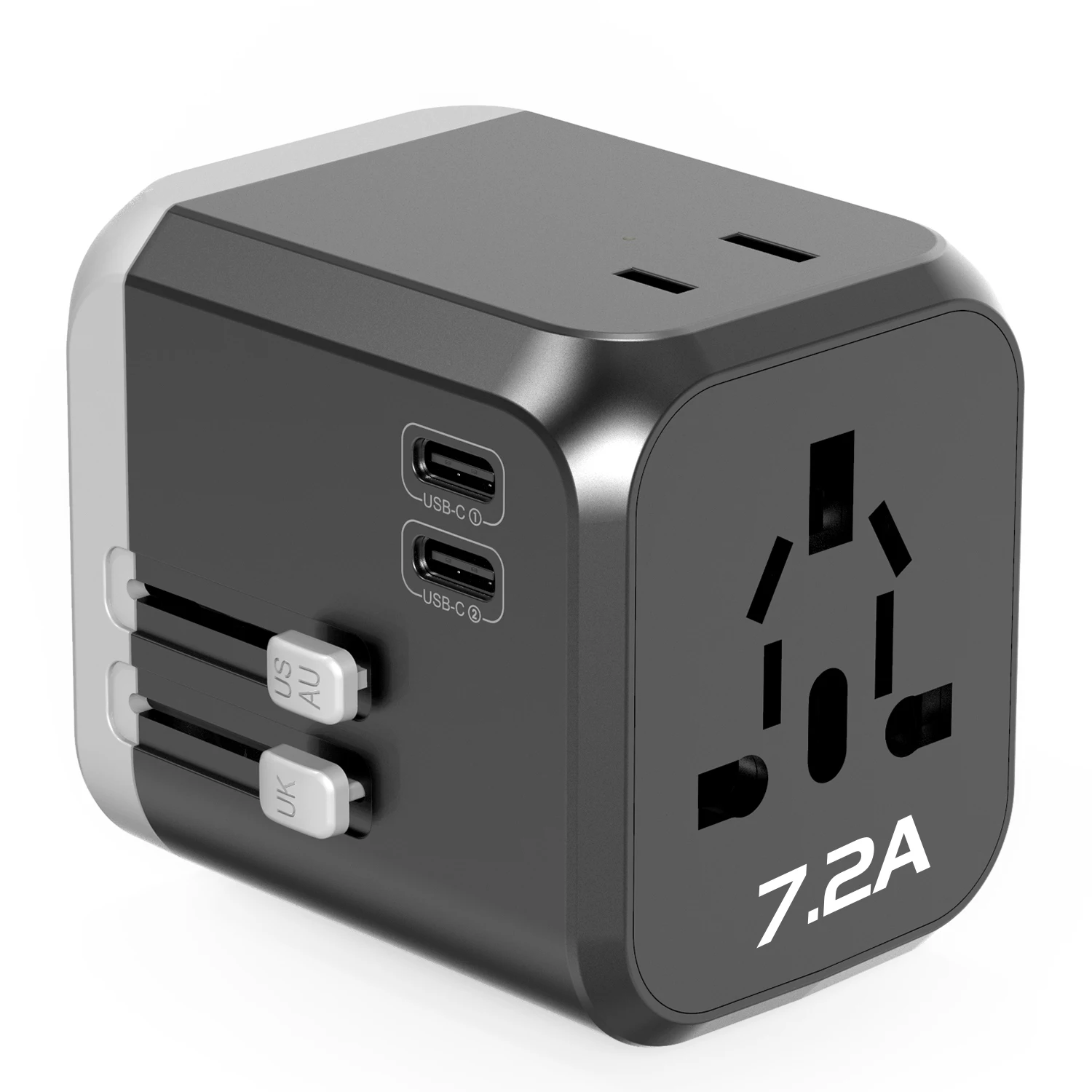 
Newest product travel adapter 3USB type c 7200mA quick charger international travel adaptor 
