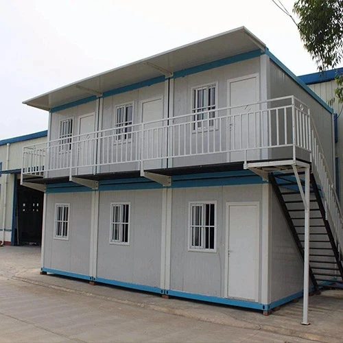 Two Floors Prefab House Flat Pack Container ALLSTAR Steel Door Modern Living Villas Hotel PVC Window Warehouse 4 Years 40