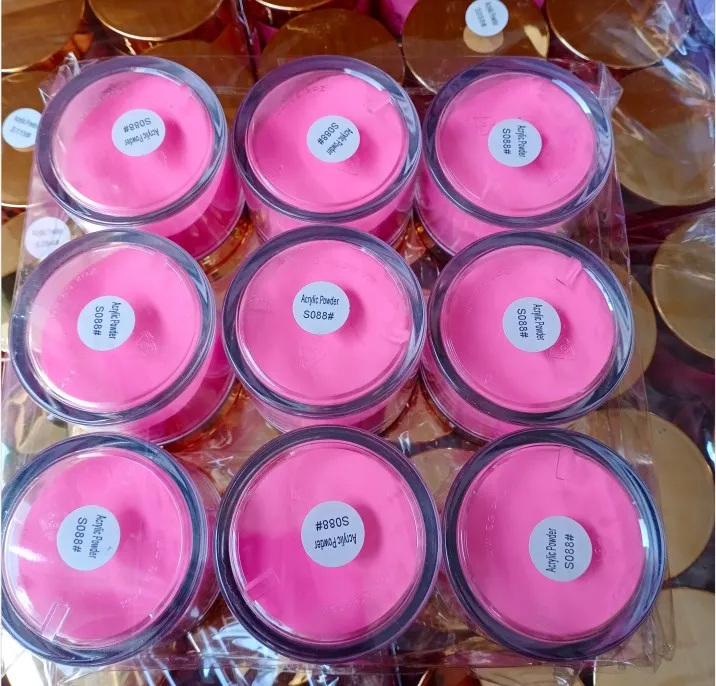 1oz/2oz/4oz Acrylic Powder Factory Bulk Private Label Custom Nude Nail Acrylic Powders Cover Pink