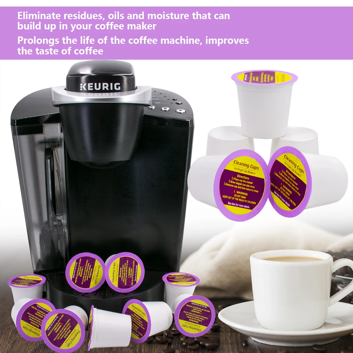 Высококачественная кофемашина keurig сменные капсулы для очистки