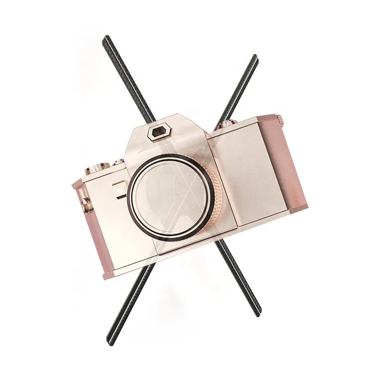 Hologram Wall 3D Holographic Advertising 3D Fan Hologram Player 65Cm 4 Blades Hd App Wifi Control Outdoor Street Led Display