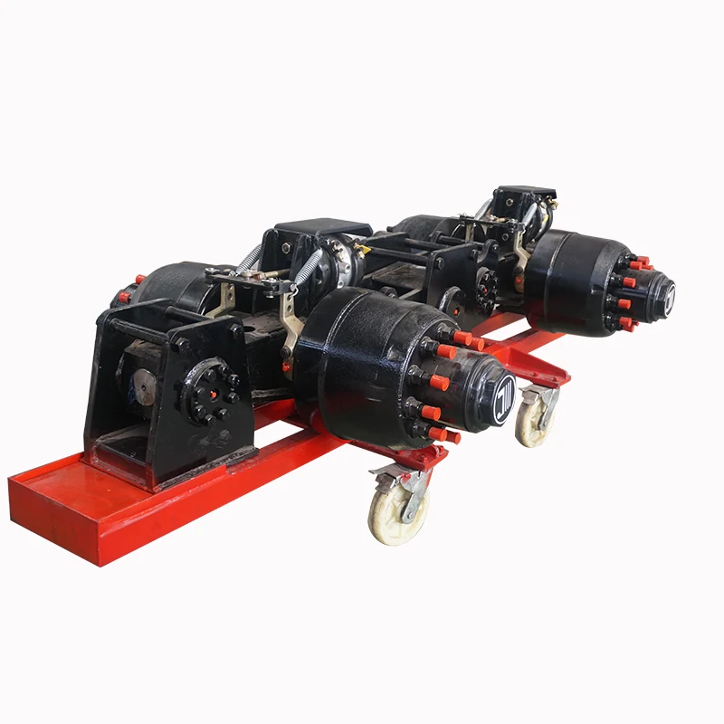 Hot sale semi trailer Three line six axle suspension