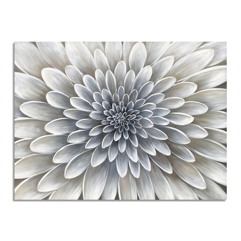 Canvas Wall Art Painting Daisy Flower Head Big Flower Painting Wall Artwork Design