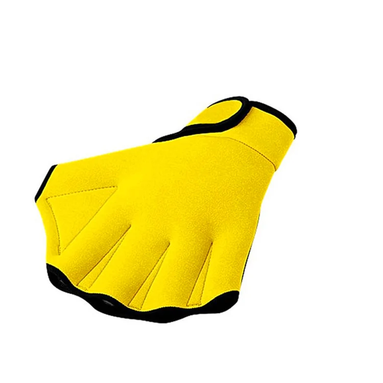 Factory price wholesale silicone hand flippers swimming gloves finger webbed neoprene gloves
