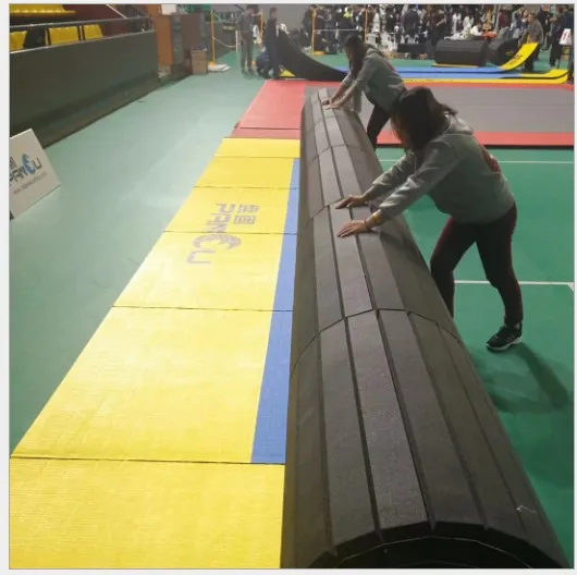professional XPE Sports Foam Carpet Floor Roll Flexi bjj mats Folding Mat rolling out mats for sales