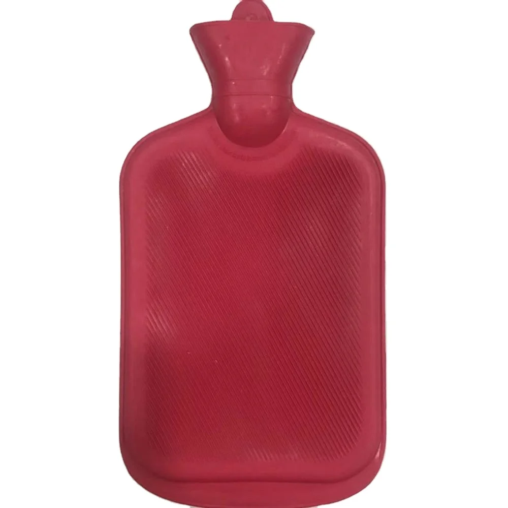 Classic ordinary  type  Rubber hot water bag bottle with fleece cover