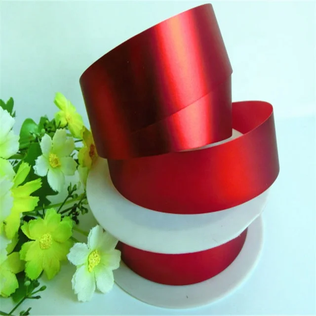 manufacturing matte metallic plastic ribbon
