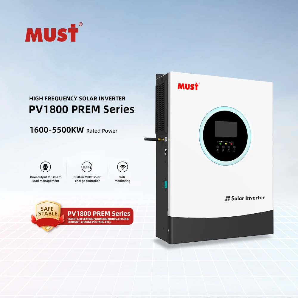 Солнечный Гибридный инвертор PV1800 PREM 3 кВт 24 В