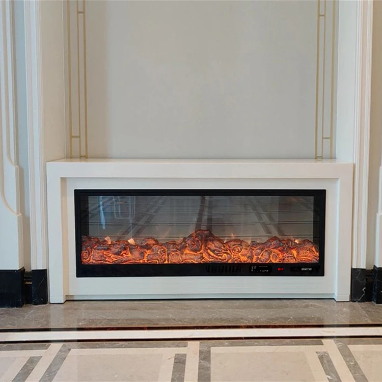 Fireplace Manufacturer  Western Style Cheap 1200 mm Bluetooth Music Real Flame Effect Home Living Room   Electric Fireplace