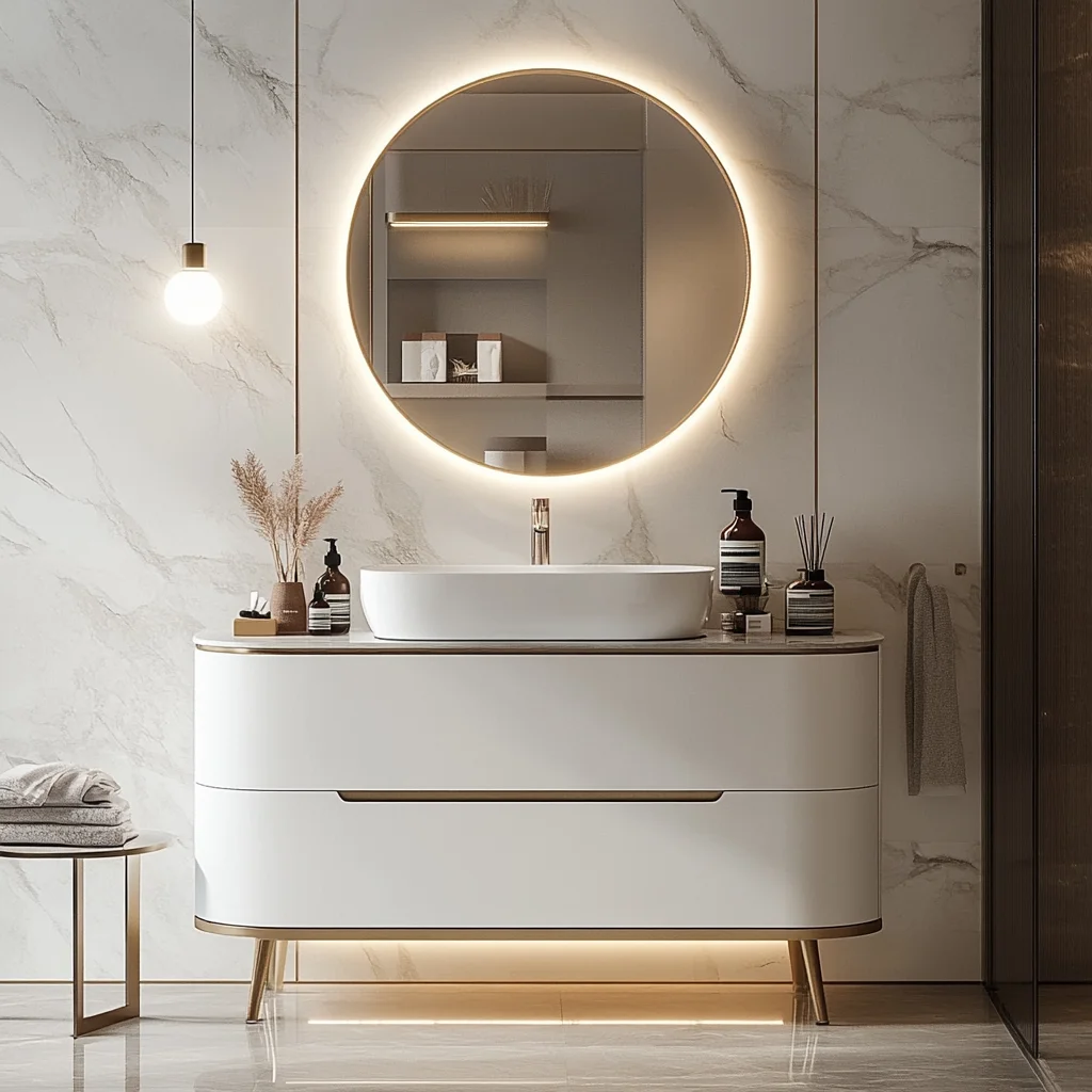 New arrival high quality modern bathroom cabinets luxury Bathroom cabinet set