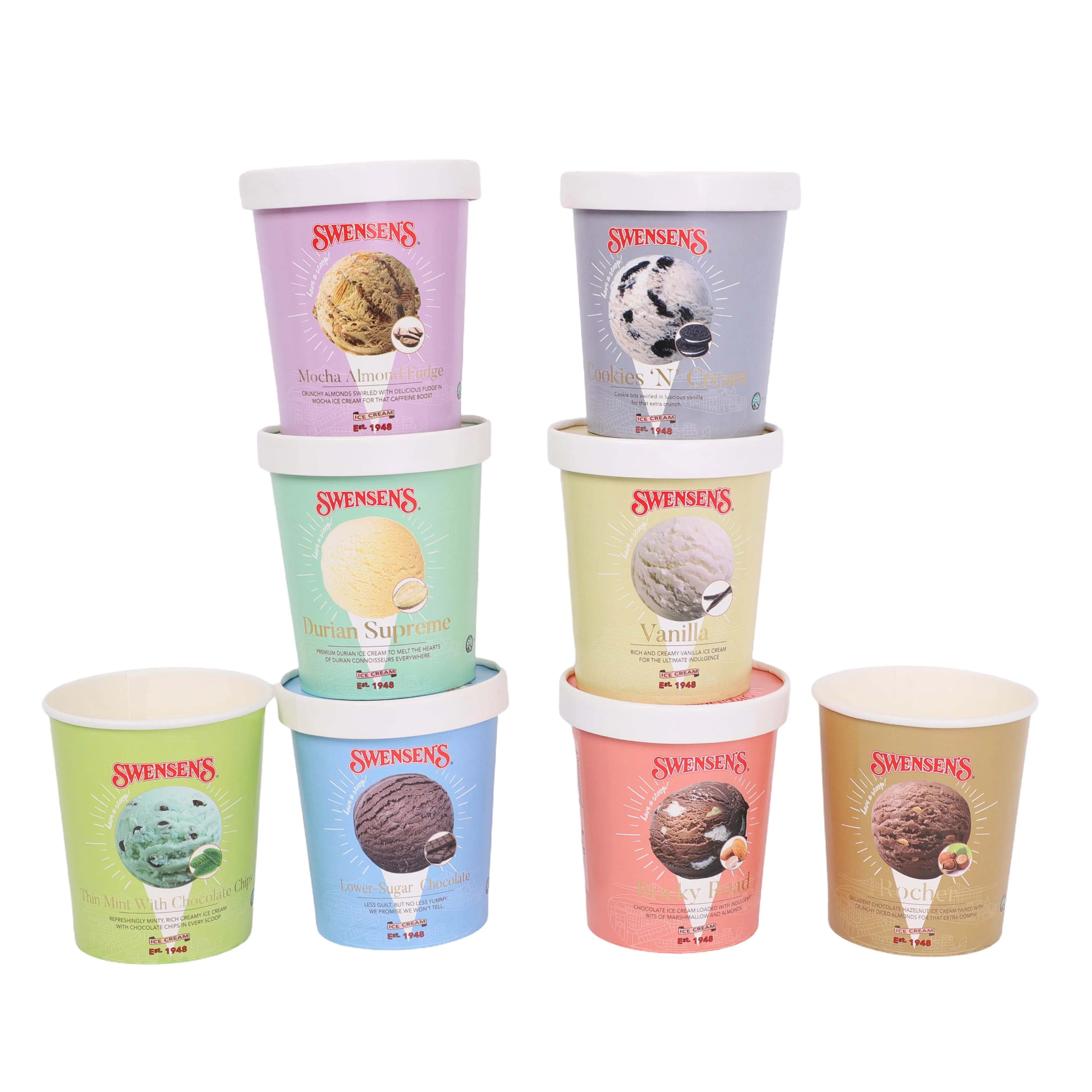 Несколько спецификаций подгонять пинт мороженого контейнер с бумажной крышкой